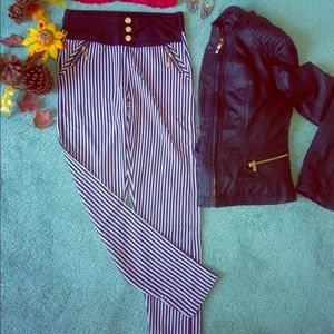 Women Striped Legging New!